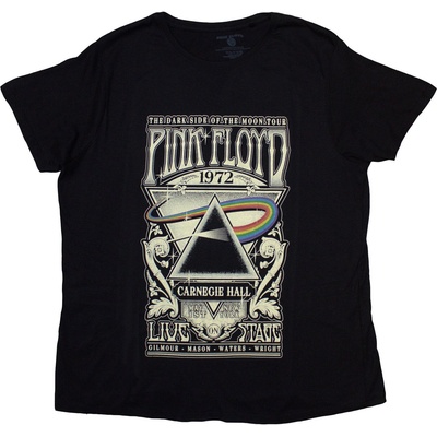 Pink Floyd Carnegie Hall Poster Black L Дамски Риза (PFTEE78LB03)