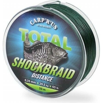 Carp´R´Us Šoková Šňůra Shock Braid Distance 50 m - 0,28 mm 18,2 kg