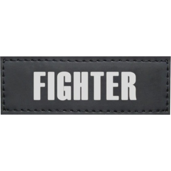 Nobby vyměnitelný nápis FIGHTER na postroj Seguro 3 x 9 cm 2 ks