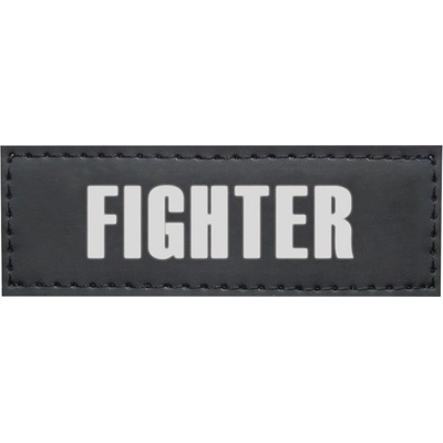 Nobby vyměnitelný nápis FIGHTER na postroj Seguro 3 x 9 cm 2 ks