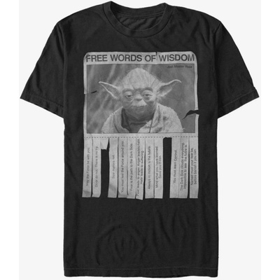 ZOOT. Fan Черна мъжка тениска Star Wars Words of Wisdom ZOOT. Fan | Cheren | МЪЖЕ | L