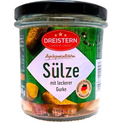 Dreistern Sülze mit Leckerer Gurken aspik sulc s okurkou 280 g