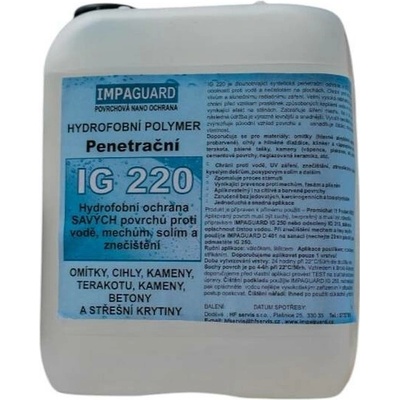 IMPAGUARD IG 220 Extra voděodolná penetrační ochrana - koncentrát 5 l