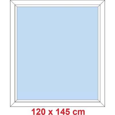 Soft Plastové okno 120x145 cm FIX neotevíravé Bílá