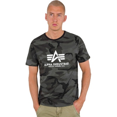 Alpha Industries мъжка тениска alpha industries - черна камуфлажна_100501c
