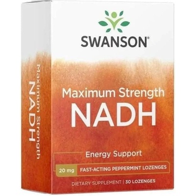Swanson Maximálna sila NADH 20 mg 30 pastiliek