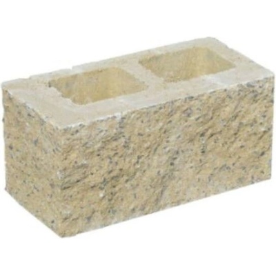Tvarovka plotová PRESBETON Face Block HX 2/19 3B okrová – 395 x 195 x 190 mm