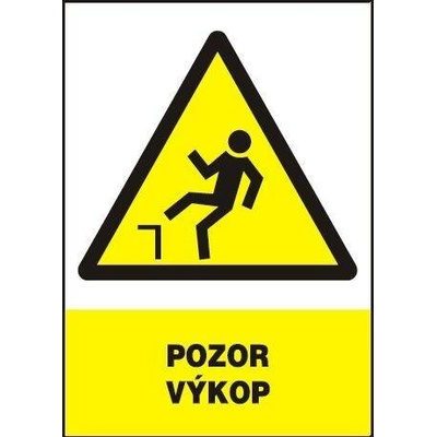 Tabule výstražná Pozor výkop A4