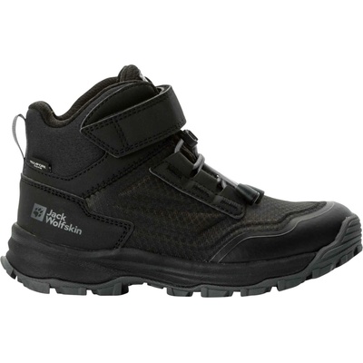 Jack Wolfskin detská treková obuv CYROX TEXAPORE MID K čierna