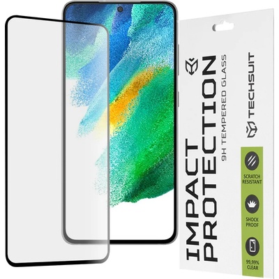 Techsuit Протектор за Samsung Galaxy S21 FE 5G - 111D Full Cover / Full Glue Glass - Черен
