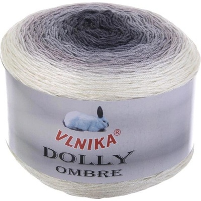 Příze Dolly Ombre 317 černá šedá