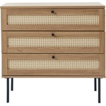 Unique Furniture Нисък скрин от декор от дъб в естествен цвят 80x75 cm Pensacola - Unique Furniture (44634023)