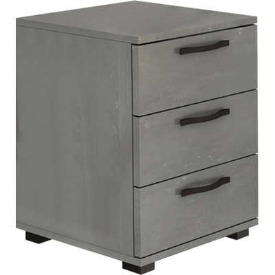 TopMebel Roco TopMebel нощно шкафче от меламин в бетонно сив цвят 40×39×57 см
