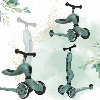 Scoot&ride Highwaykick 1 lesní zelená