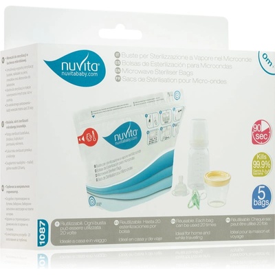 Nuvita Sterilization bags пликчета за стерилизиране за микровълнова фурна 5 бр