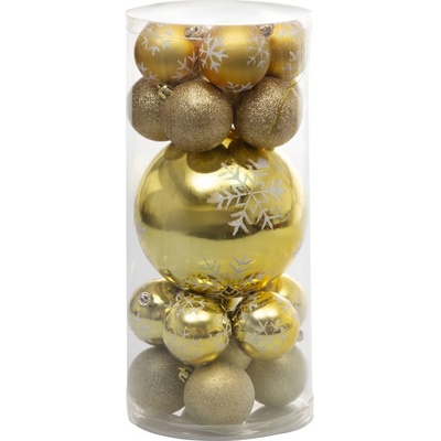SLOVAKIA TREND S.R.O. Ozdoba Xmas N4 6020 20 dielna Ball M01 zlatá