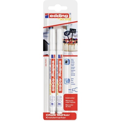 Edding 4085 křídový fix na sklo a tabule 2ks bílá – Hledejceny.cz