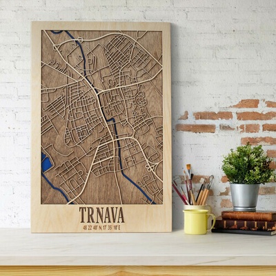 3D mapa mesta Trnava 20 x 30 cm