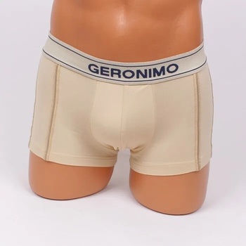 Image 1 of Мъжки боксер в бежов цвят с тъмносин надпис