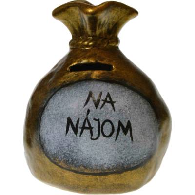 Pokladnička s nápisom - na nájom
