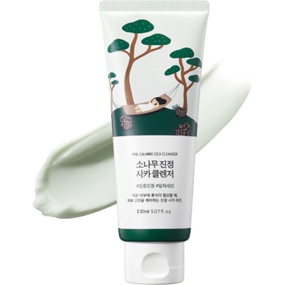 ROUND LAB Pine Calming Cica Cleanser - Почистваща пяна за лице с бор за проблемна кожа 150мл