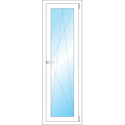 OKNA HNED Plastové okno 46x145 cm bílé otevíravé a sklopné pravé