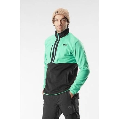 PICTURE Mathew 1/4 Zip black -SPECTRA green