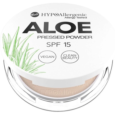 Bell HYPOAllergenic Хипоалергенна пудра за лице с алое, SPF15, 04 Honey, 5 g