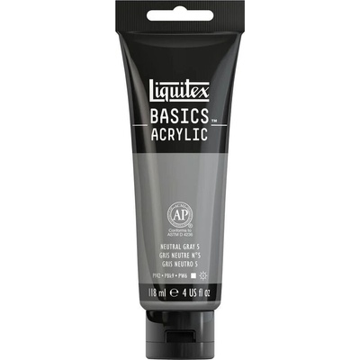 Liquitex Basic АКРИЛНА боя 599 Neutral Gray 5 118 ml 1 бр (72.1599)