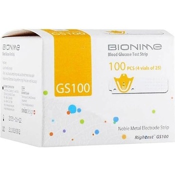 BIONIME Tест ленти за глюкомер Bionime Rightest GS100x100броя