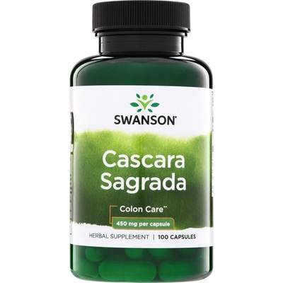 Swanson Cascara Sagrada 450 mg 100 kapsúl .