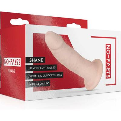 No-Parts Shane Vibrating Dildo with Remote 13 cm Skin