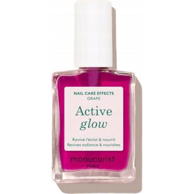 Manucurist Active Glow lakier odżywka do paznokci grape