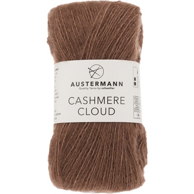 Austermann CASHMERE CLOUD - 46% vlna, 34% bavlna, 20% kašmír - Ručně pletací příze Barva: 09 - Zimt