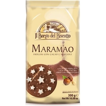 Image 1 of Borgo del Biscotto БИСКВИТИ С КАКАО И ЛЕШНИЦИ maramao 300 ГР