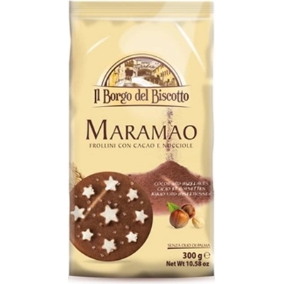 Borgo del Biscotto БИСКВИТИ С КАКАО И ЛЕШНИЦИ maramao 300 ГР