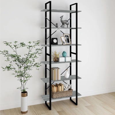 zahrada-XL Knihovna šedá sonoma 80x30x105 cm kompozitní dřevo