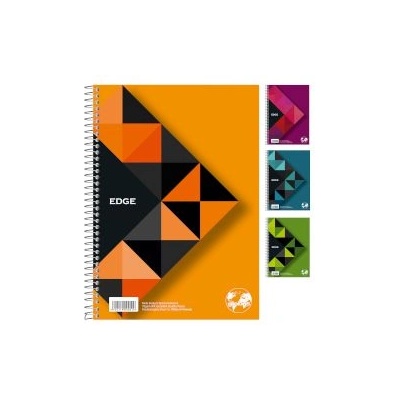 Globus Тетрадка със спирала 17х25см, 60 листа, 2 теми Edge