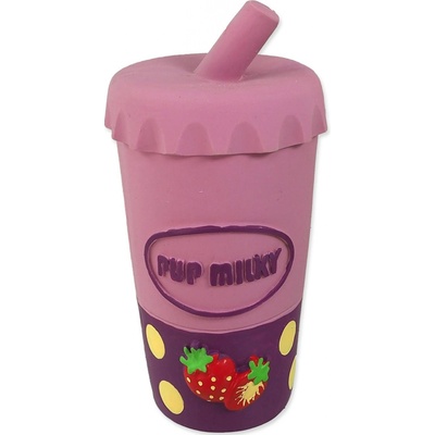 Dog Fantasy Latex téglik mliečny koktail so zvukom fialová 14,5 cm