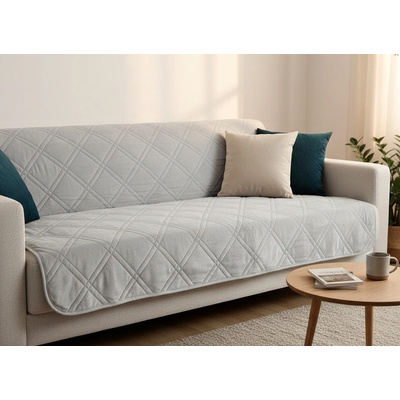 Mybesthome Přehoz na sedačku - pohovku SAGA stříbrná 170x210 cm – Zboží Dáma