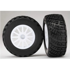Traxxas колело 2.2/3.0", джанта Rally бял, гума Gravel (2)