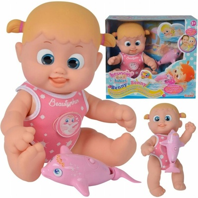 Simba Bouncin Babie bábika Bonny plavající s delfínem