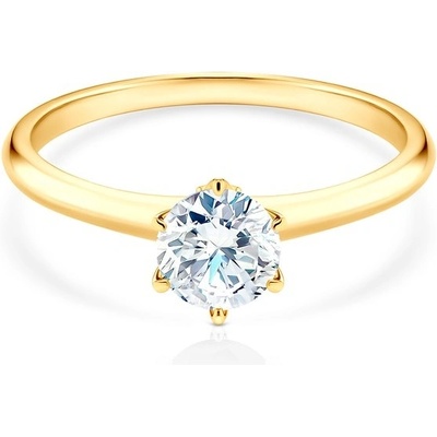 Savicki Zásnubný prsteň The Journey žlté zlato diamant TJ R3 2 D Z
