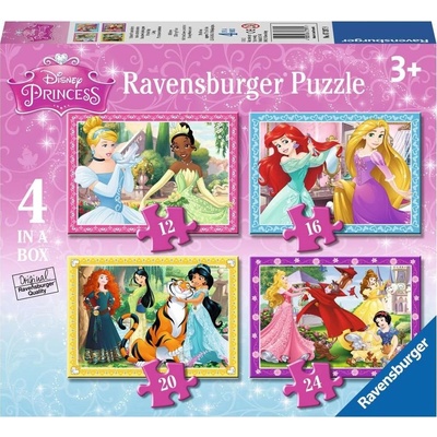 Ravensburger Disney Princess Princezné 4v1 12,16,20,24 dielov