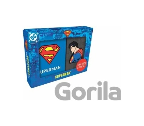 DC COMICS SUPERMAN TINY BK & PIN SET