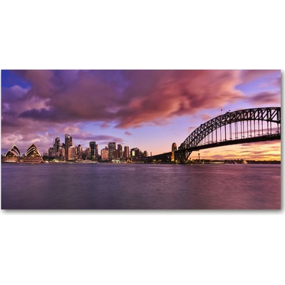 Fotoobraz na skle most Sidney 100x50 cm