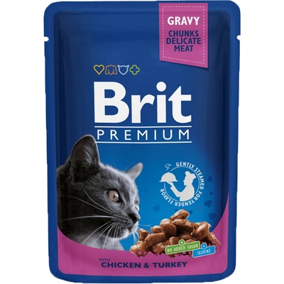Brit Premium Cat Chicken & Turkey 24 x 100 g