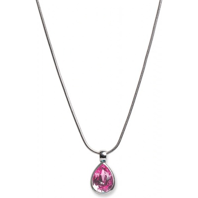 Oliver Weber Slušivý náhrdelník s růžovým krystalem Swarovski 11022 209