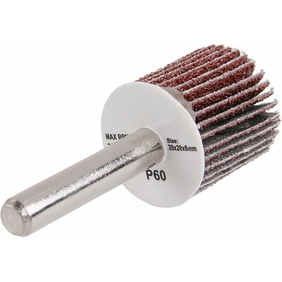 LEVIOR kotúč lamelový 20x20x6mm hr.60 na stopke