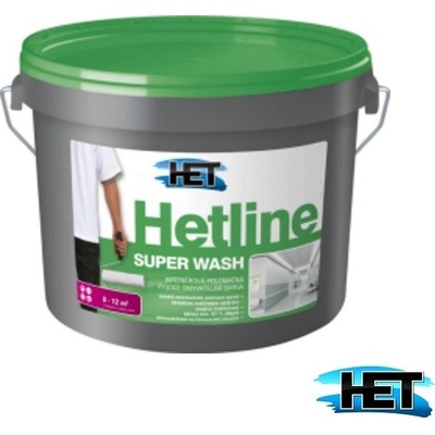 HETLINE SUPER WASH interiérová vysoce omyvatelná barva bílá 5 kg